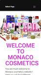 Mobile Screenshot of monacocosmetics.net